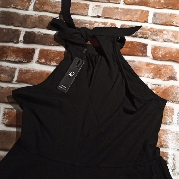 Sz M Halter Neck Stretch Sleeveless Casual Dress - Picture 7 of 9